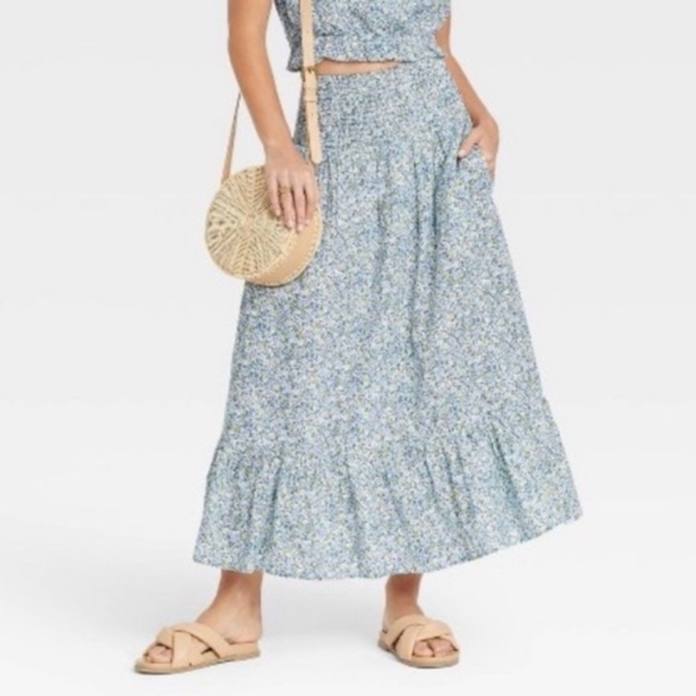 Universal Thread smocked waist midi skirt